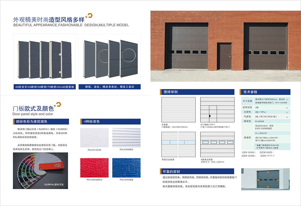 工业提升门的做法与材质